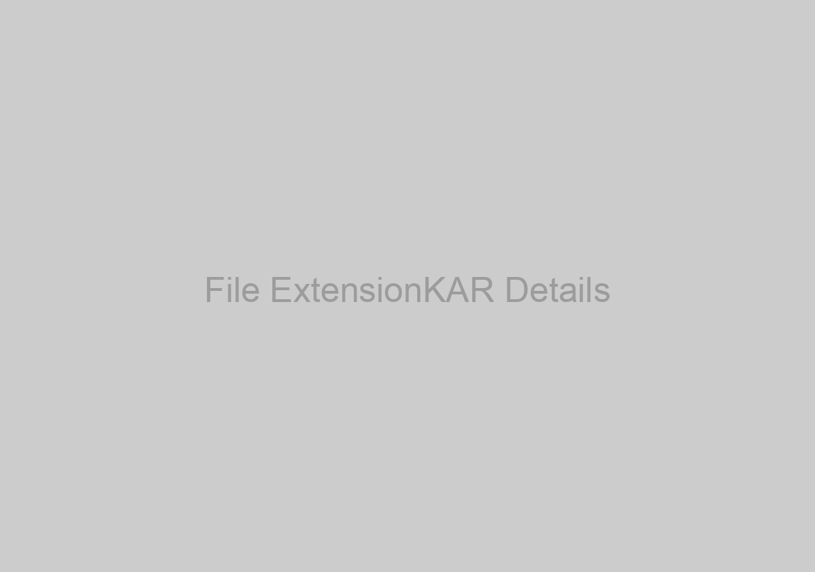 File ExtensionKAR Details
